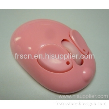 Pink Mini Cute 2.4ghz Wireless Animal Shape Mouse 